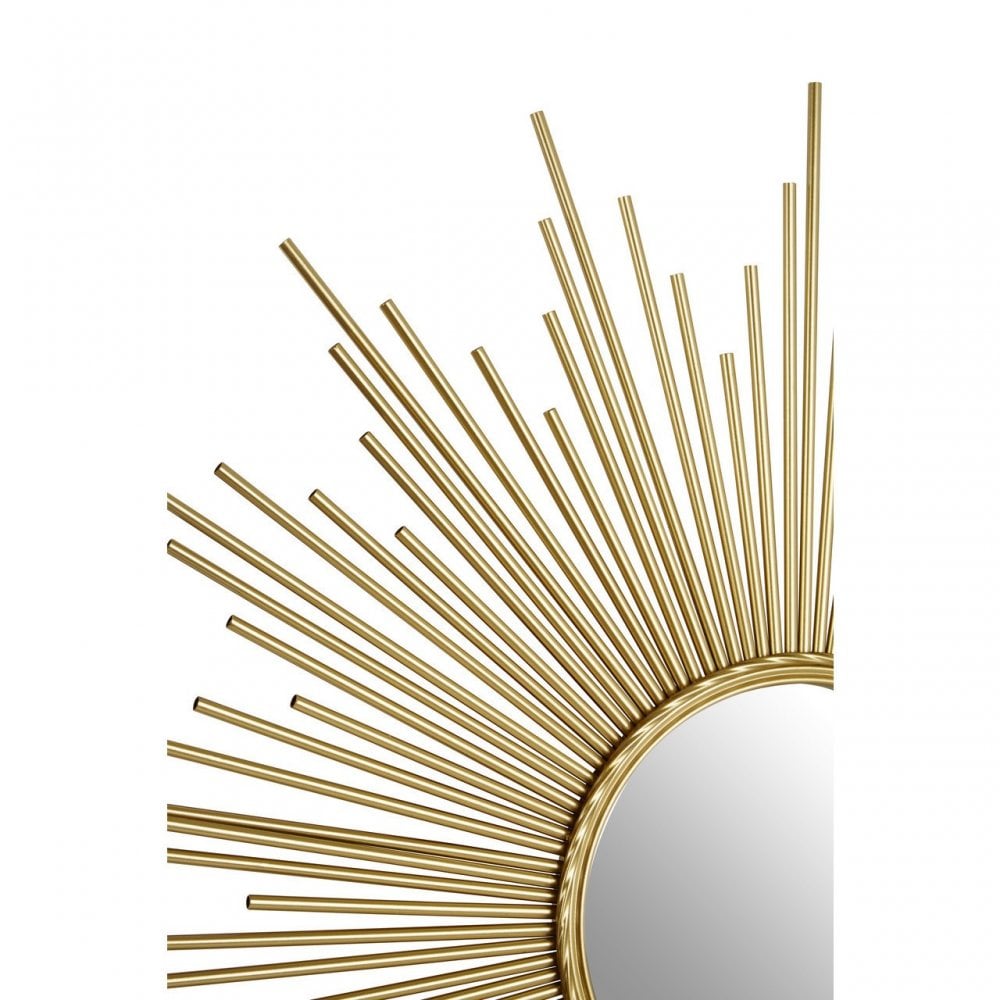 Cristal Gold Finish Wall Mirror, Gold