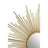 Cristal Gold Finish Wall Mirror, Gold