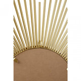 Cristal Gold Finish Wall Mirror, Gold