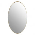 Cora Gold Finish Oval Wall Mirror, Gold