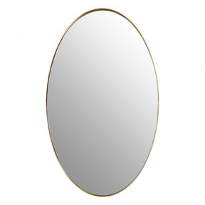 Cora Gold Finish Oval Wall Mirror, Gold