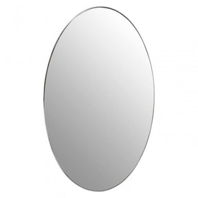 Cora Silver Oval Wall Mirror, Silver