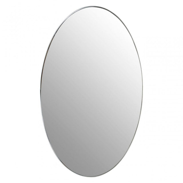 Cora Silver Oval Wall Mirror, Silver