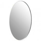 Cora Silver Oval Wall Mirror, Silver