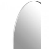 Cora Silver Oval Wall Mirror, Silver