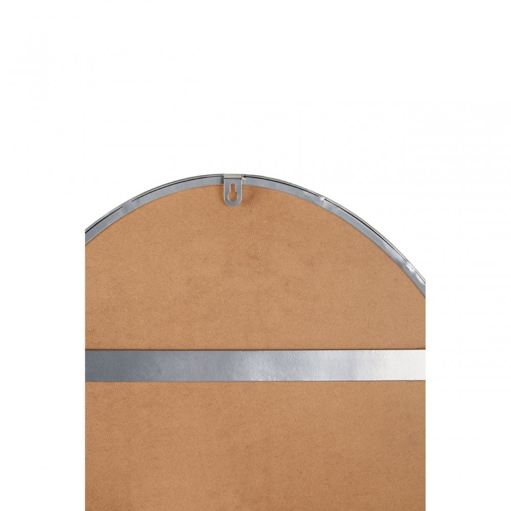 Cora Silver Oval Wall Mirror, Silver