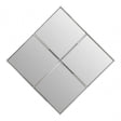 Reva Diamond Frame Wall Mirror, Silver