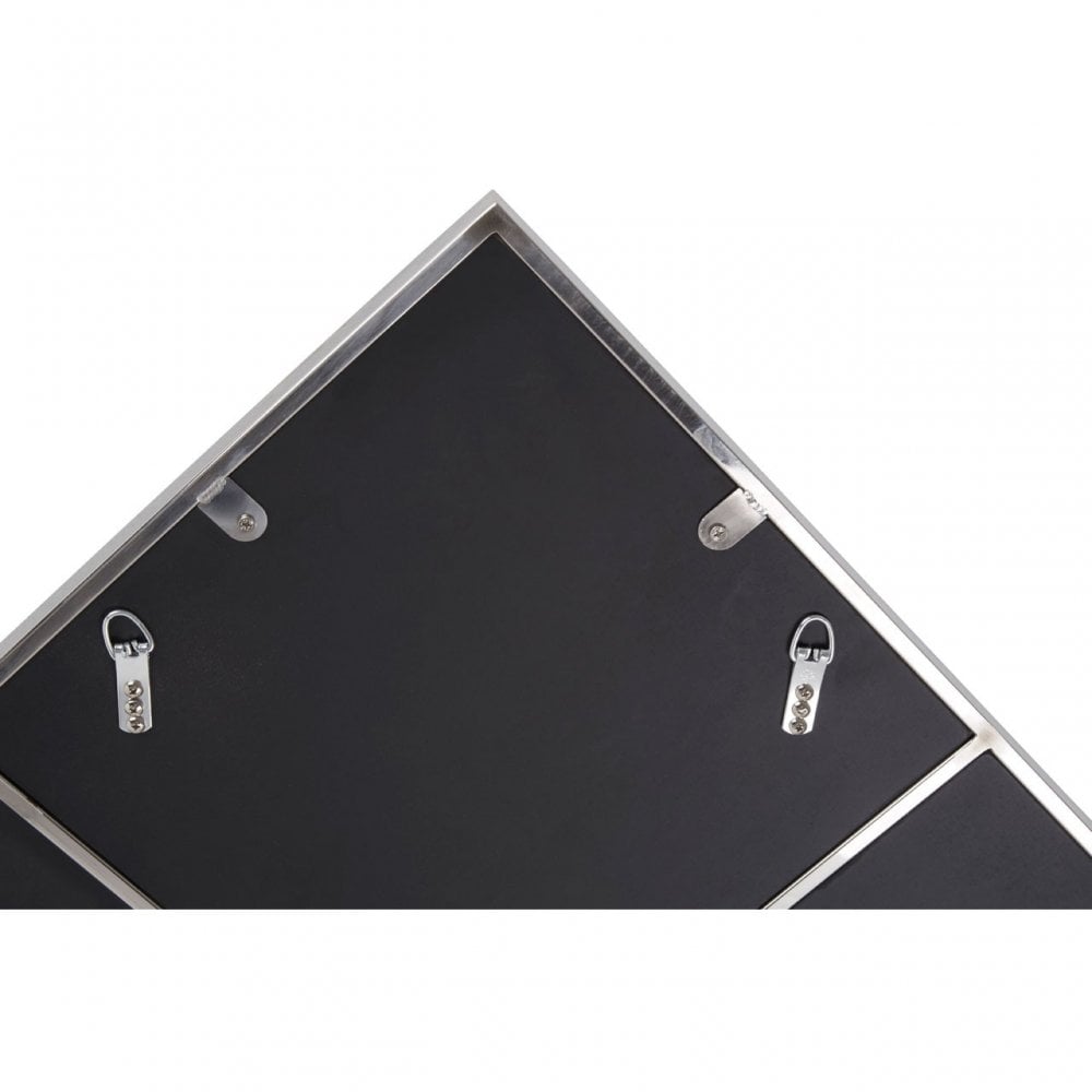 Reva Diamond Frame Wall Mirror, Silver