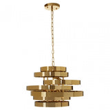 Alana 4 Bulb Gold Finish Pendant Lamp, Gold