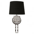 Skye Wall Lamp With Asymmetric Ring Base, Silver