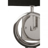 Skye Wall Lamp With Asymmetric Ring Base, Silver