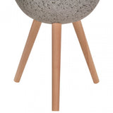 Darnell Large Grey Speckled Planter, Grey