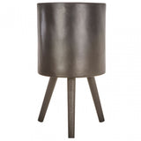 Darnell Large Black Finish Planter, Black