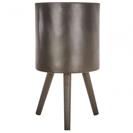 Darnell Large Black Finish Planter, Black