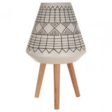 Darnell White And Black Planter, White