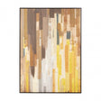Astratto Ochre Canvas Wall Art, Yellow