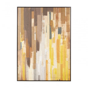 Astratto Ochre Canvas Wall Art, Yellow