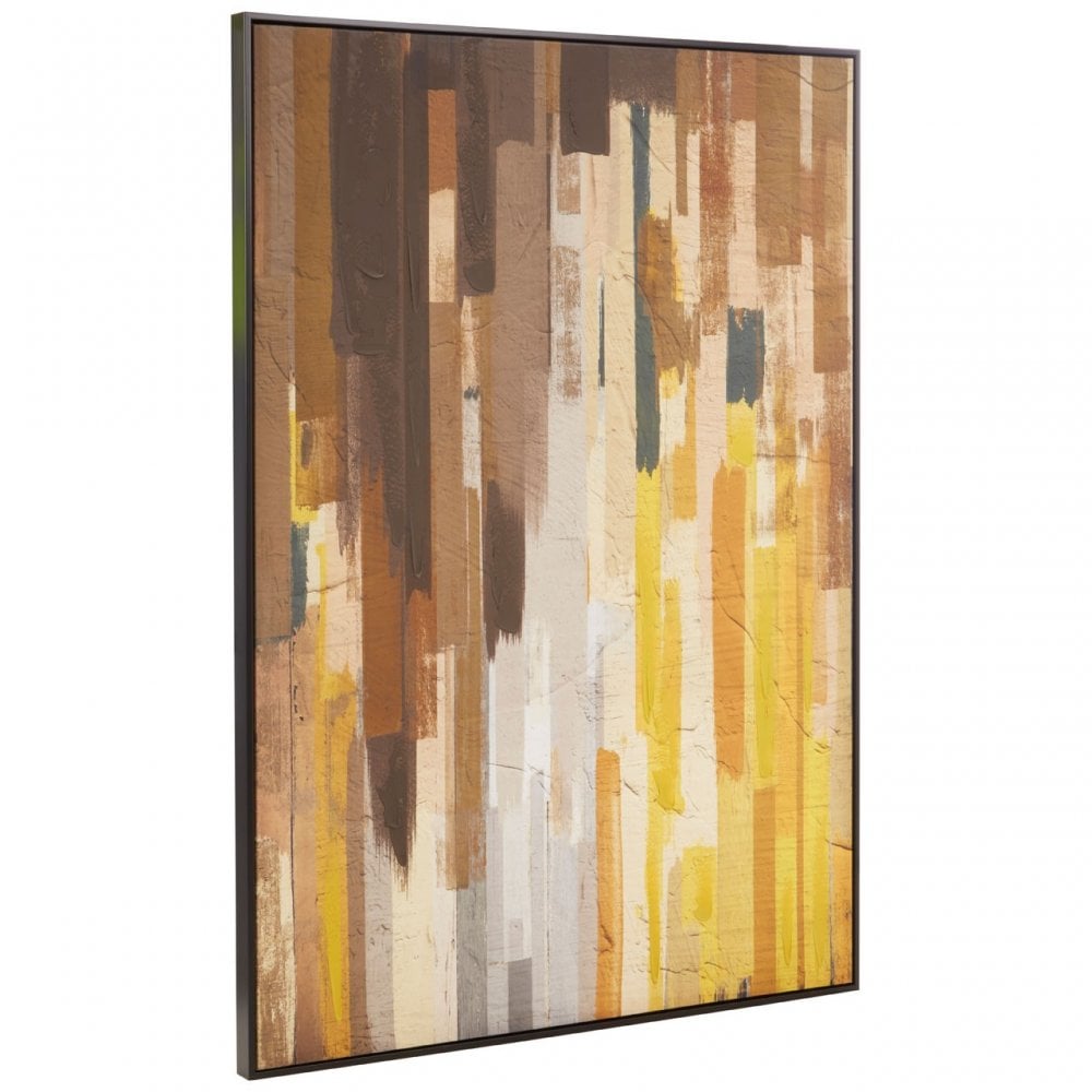 Astratto Ochre Canvas Wall Art, Yellow