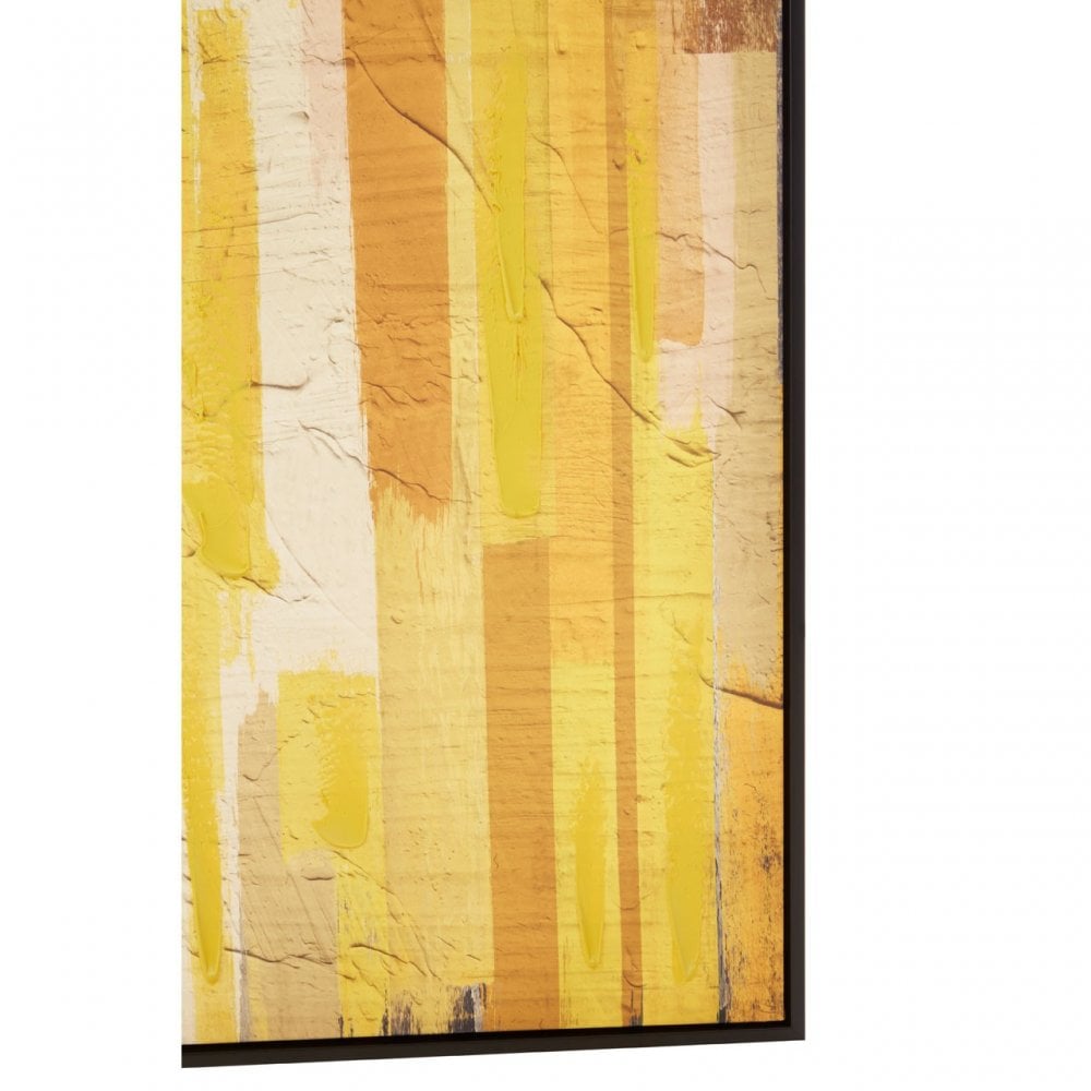 Astratto Ochre Canvas Wall Art, Yellow