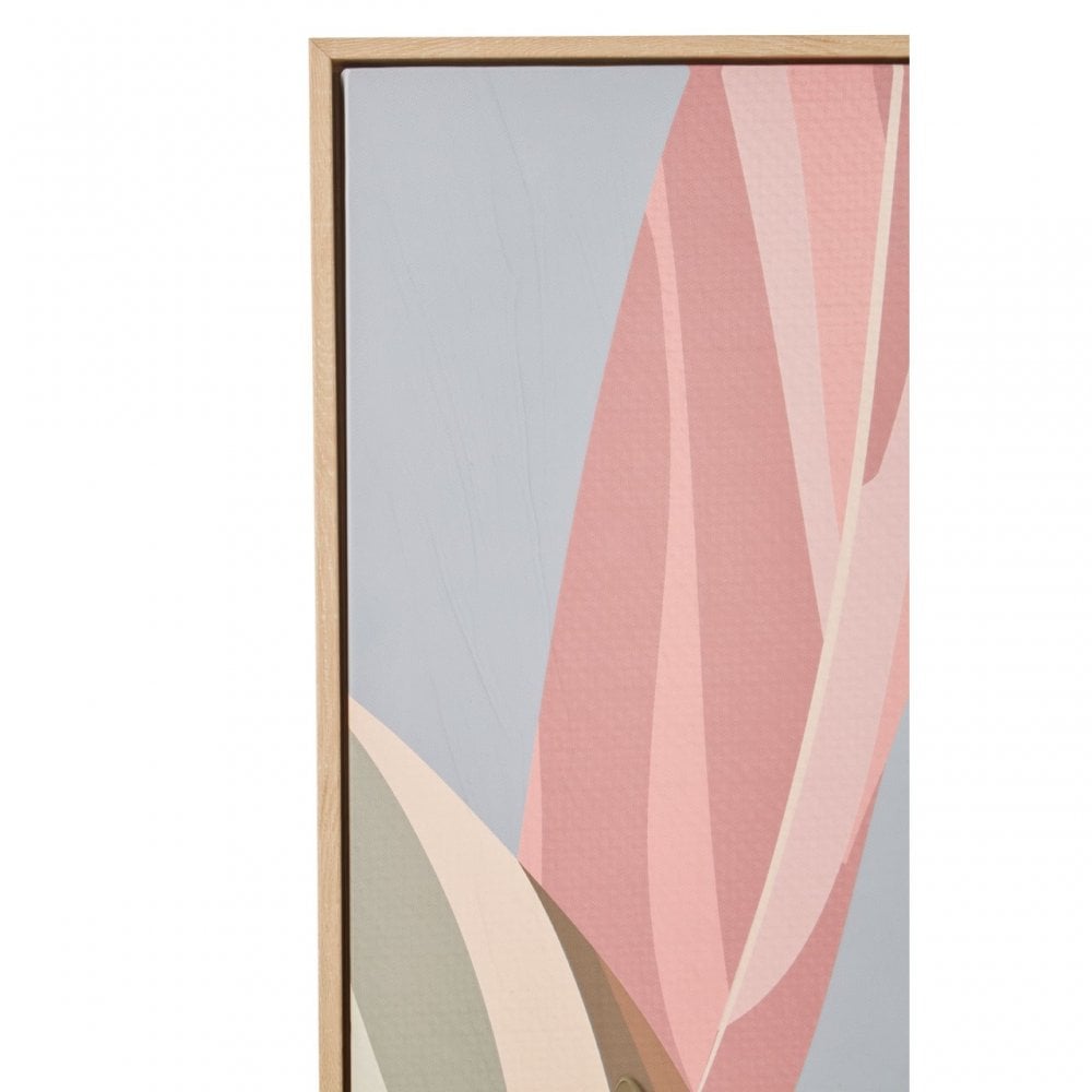 Astratto Canvas Multileafs Wall Art, Green