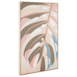 Astratto Canvas Leaf Design Wall Art, Green