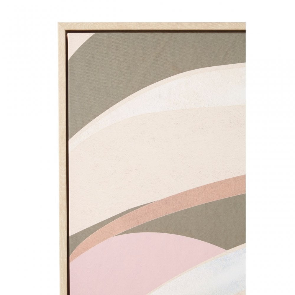 Astratto Canvas Leaf Design Wall Art, Green