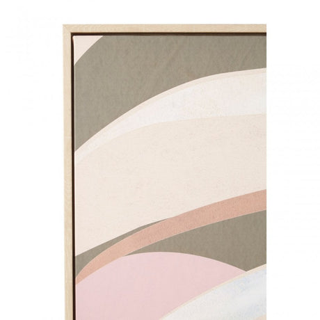 Astratto Canvas Leaf Design Wall Art, Green