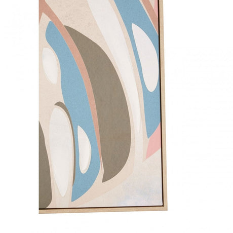 Astratto Canvas Leaf Design Wall Art, Green