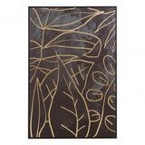 Astratto Canvas Black And Gold Wall Art, Black