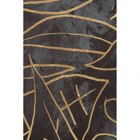 Astratto Canvas Black And Gold Wall Art, Black