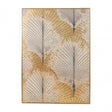 Astratto Canvas Grey And Gold Finish Wall Art, Grey