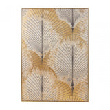 Astratto Canvas Grey And Gold Finish Wall Art, Grey