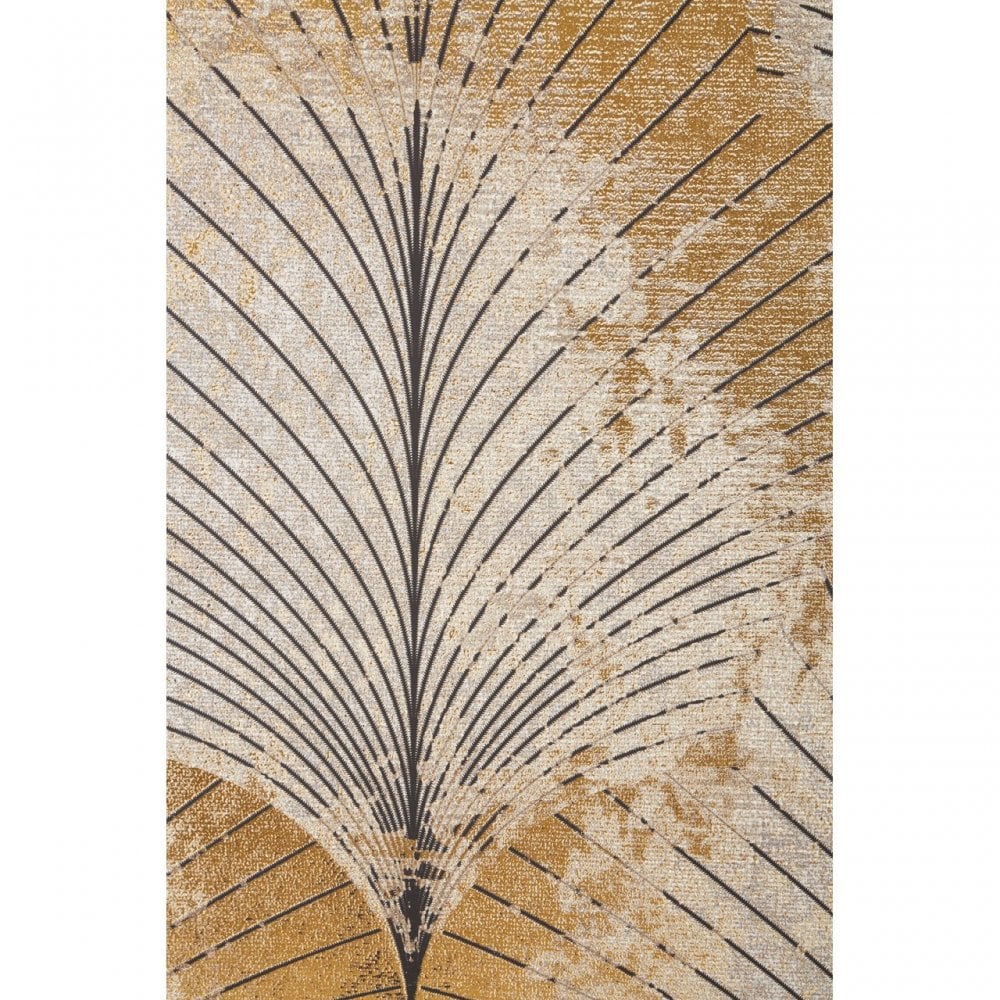 Astratto Canvas Grey And Gold Finish Wall Art, Grey