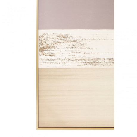 Astratto Canvas Gold And Grey Foil Wall Art, Grey