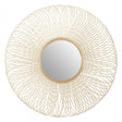 Templar Twisted Wire Wall Mirror, Gold
