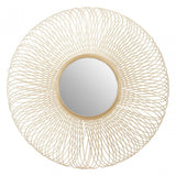 Templar Twisted Wire Wall Mirror, Gold