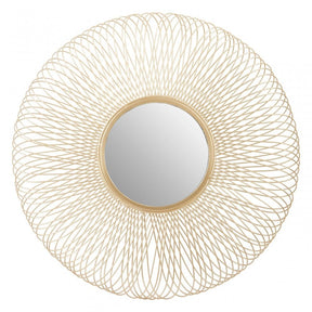 Templar Twisted Wire Wall Mirror, Gold