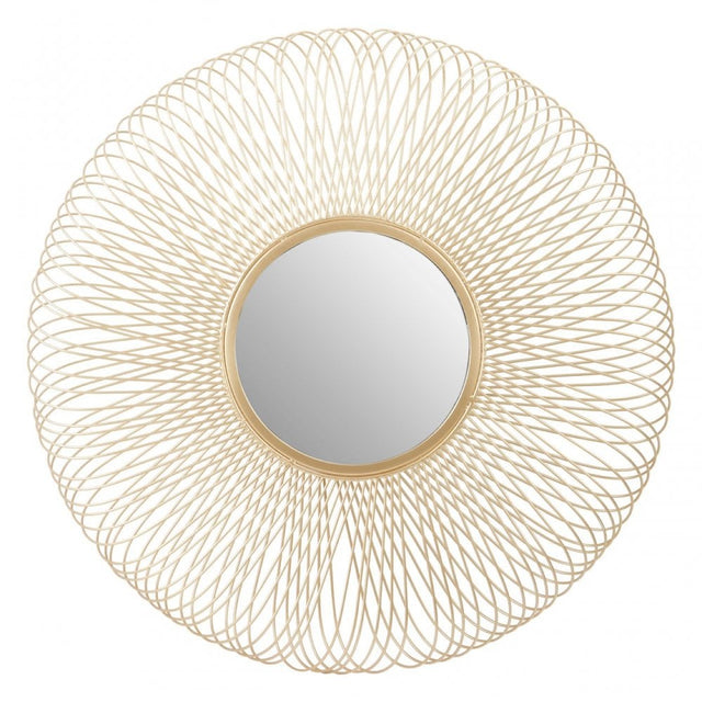 Templar Twisted Wire Wall Mirror, Gold