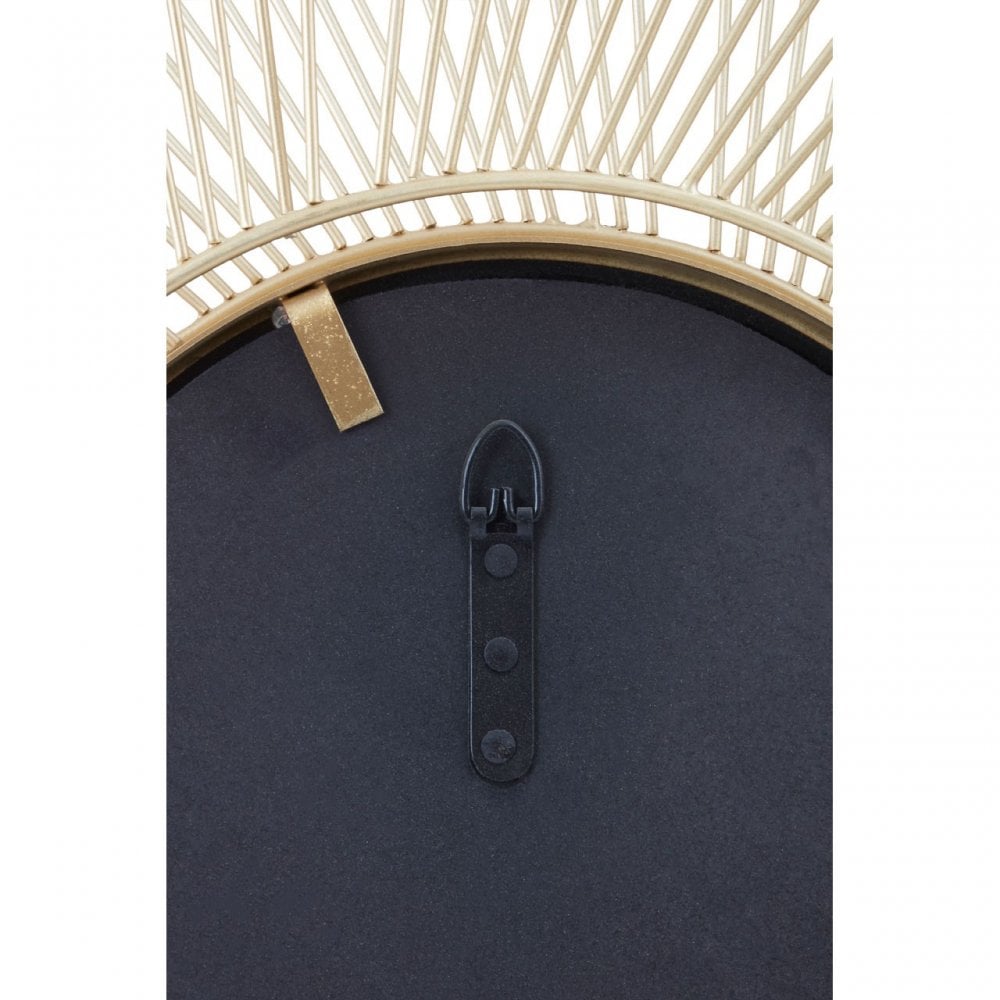 Templar Twisted Wire Wall Mirror, Gold