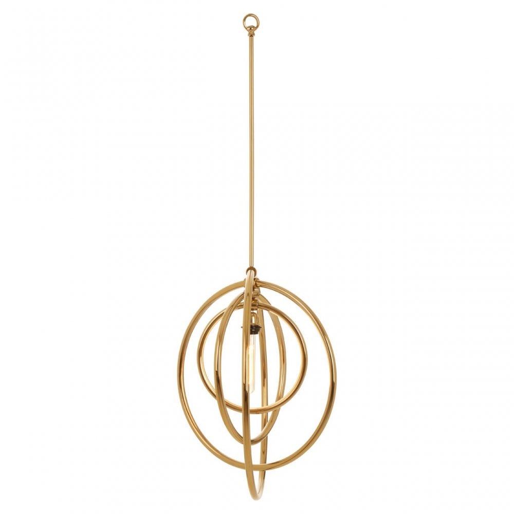 Skye Gold Finish Pendant Light, Gold