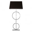 Skye Table Lamp With Dual Ring Base, Silver