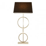Skye Table Lamp With Dual Ring Base, Silver