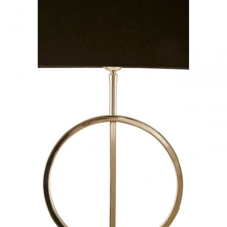 Skye Table Lamp With Dual Ring Base, Silver