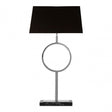 Skye Table Lamp With Stone Base, Silver