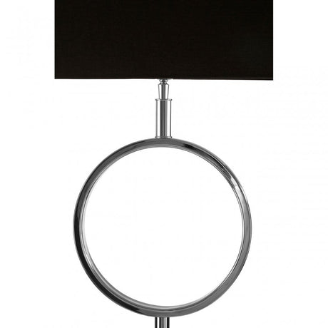 Skye Table Lamp With Stone Base, Silver