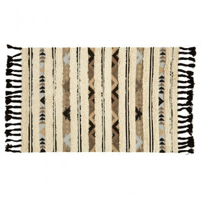 Bosie Jango Small Tribal Rug, Cream