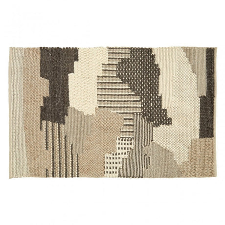 Bosie Jango Small Patchwork Rug, Grey