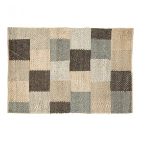 Bosie Jango Small Box Design Rug, Grey