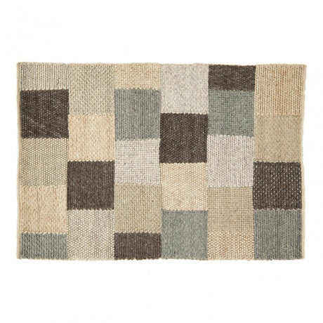 Bosie Jango Small Box Design Rug, Grey
