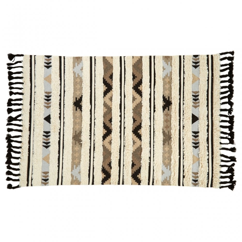 Bosie Jango Large Tribal Rug, Cream